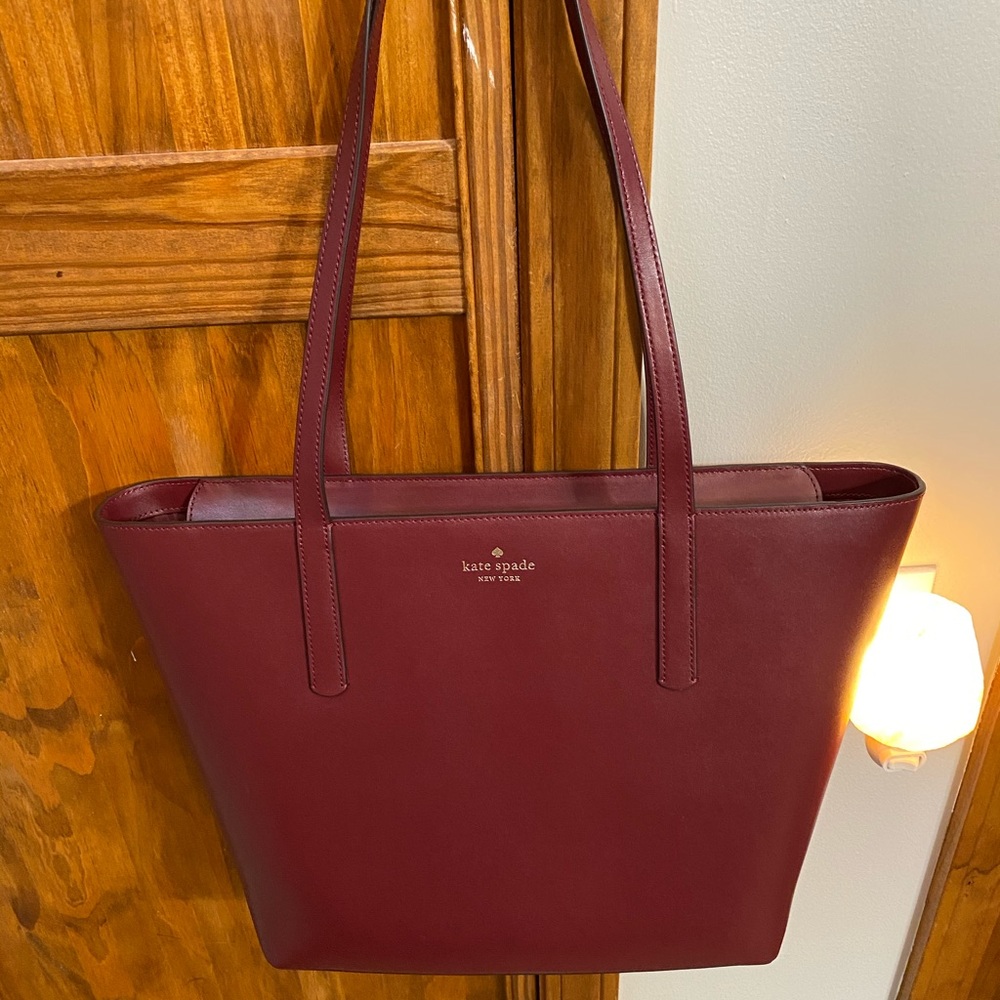 Kate Spade maroon tote